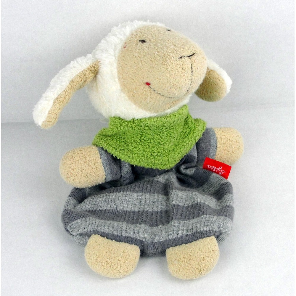 Sigikid Lamb Sheep Lovey Baby Plush Stuffed Animal Toy 8 Inch Germany RARE